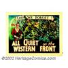 Image 1 : All Quite on the Western Front (Universal, R-1934). Half Sheet (22" X 28"). This grand Academy Award