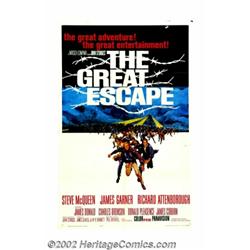 Great Escape, The (United Artists, 1963). One Sheet (27" x 41"). Steve McQueen as the "Cooler King".