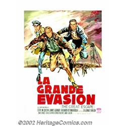 Great Escape, The (United Artists, 1963). French (46" X 63"). This poster is given a full page in Br