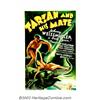 Image 1 : Tarzan and His Mate (MGM, 1934). One Sheet (27" X 41"). Johnny Weismuller, whose name is synonymous.