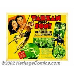 Tarzan Finds a Son (MGM, 1939). Half Sheet (22" X 28"). This is one of the better formats for this o