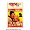 Image 1 : General Died at Dawn, The (Paramount, 1936). Window Card (14" X 22"). Clifford Odets script about an
