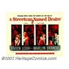 Image 1 : Streetcar Named Desire, A (Warner Brothers, 1951). Half Sheet (22" X 28"). Marlon Brando reprised hi