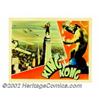 Image 1 : King Kong (RKO, 1933). Lobby Card (11" X 14"). Kong! The Eighth Wonder of the World stands atop the.