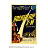 Image 1 : Rocketship X-M (Lippert, 1950). One Sheet (27" X 41").This was one of the early pioneering science f
