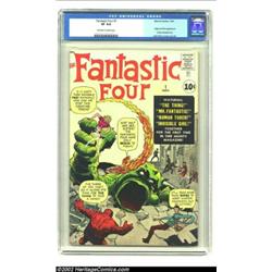 Fantastic Four #1 (Marvel, 1961) CGC VF 8.0 Off-white to white pages. Jack Kirby, already a legend t
