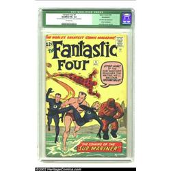 Fantastic Four #4 (Marvel, 1962) CGC Qualified FN+ 6.5 Off-white pages. Jack Kirby delivers the Sub-