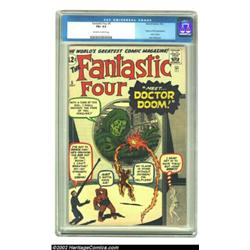 Fantastic Four #5 (Marvel, 1962) CGC FN+ 6.5 Off-white to white pages. One of the great villains of.