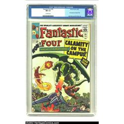 Fantastic Four #35 (Marvel, 1965) CGC NM 9.4 Off-white pages. Dragon Man causes a calamity on campus