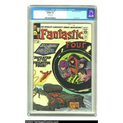 Fantastic Four #38 (Marvel, 1965) CGC VF/NM 9.0 Off-white pages. Jack Kirby's cover blares "Defeated