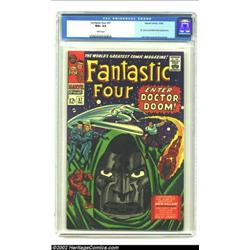 Fantastic Four #57 (Marvel, 1966) CGC NM+ 9.6 White pages. Classic Marvel Age storyline has Doctor D
