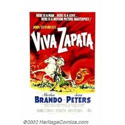 Viva Zapata (Twentieth Century Fox, 1952). 40" X 60". Marlon Brando brings to life the role of Emili