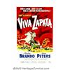Viva Zapata (Twentieth Century Fox, 1952). 40" X 60". Marlon Brando brings to life the role of Emili