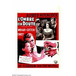 Shadow of a Doubt (Universal, 1943). Belgian (14" X 22"). Important notice: We expect to be auctioni
