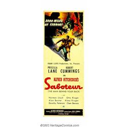 Sabotuer (Universal, 1942). Insert (14" X 36"). Important notice: We expect to be auctioning lots at