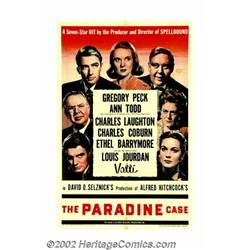 Paradine Case, The (Selznick Releasing Organization, Inc., 1947). One Sheet (27" X 41"). Alfred Hitc