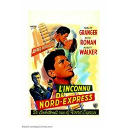 Strangers on a Train (Warner Brothers, 1951). Belgium (14" X 22"). Positively one of the best films.