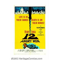 12 Angry Men (United Artists, 1957). One Sheet (27" X 41"). Directed by Sidney Lumet, this ground br