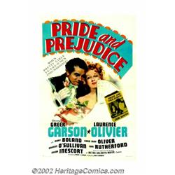Pride and Prejudice (MGM, 1939). One Sheet (27" X 41"). Based on Jane Austen's classic novel, Lauren