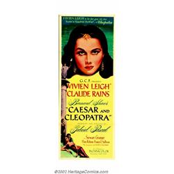 Ceasar and Cleopatra (United Artists, 1945). Insert (14" X 36"). Vivien Leigh's star was still shini
