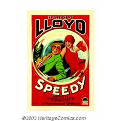 Speedy (Paramount, 1928). One Sheet (27" X 41"). Harold Lloyd, one of silent cinema's greatest comed