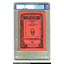 The Profit #1 (Gobroke Press, 1966) CGC VF 8.0 White pages. Joel Beck was the first great, and widel