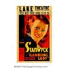 Image 1 : Gambling Lady (Warner Brothers - Vitaphone, 1934). Window Card (14" X 22"). Barbara Stanwyck was qui