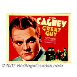 Great Guy (Grand National, 1936).Half Sheet (22" X 28"). James Cagney broke off his contract with Wa