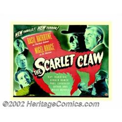 Scarlet Claw (Universal, 1944). Half Sheet (22" X 28"). The posters from this entry in the Sherlock.