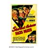 Image 1 : Sherlock Holmes Faces Death (Universal, 1943). One Sheet (27" X 41"). Basil Rathbone as Sherlock Hol