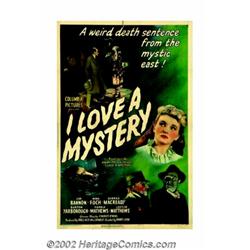I Love a Mystery (Columbia, 1945). One Sheet (27" X 41"). Fine. Important notice: We expect to be au