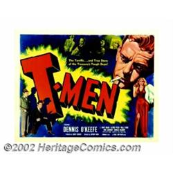 T-Men (Reliance Pictures, 1947). Half Sheet (22" X 28"). Anthony Mann directed this film noir thrill