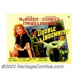 Double Indemnity (Paramount, 1944). Half Sheet (22" X 28"). Billy Wilder directs from a script co-wr