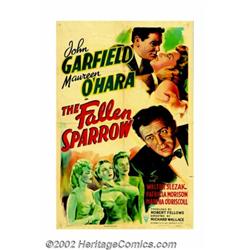 Fallen Sparrow, The (RKO, 1943). One Sheet (27" X 41"). John Garfield, one of the early "method" act