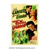 Image 1 : Fallen Sparrow, The (RKO, 1943). One Sheet (27" X 41"). John Garfield, one of the early "method" act
