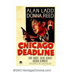 Chicago Deadline (Paramount, 1949). One Sheet (27" X 41"). This tremendous portrait poster of Alan L