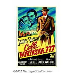 Call Northside 777 (20th Century Fox, 1948). One Sheet (27" X 41"). This is a gripping drama about a