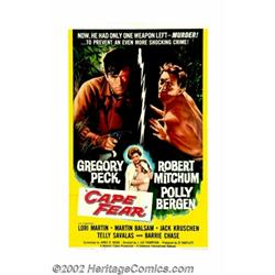 Cape Fear (Universal, 1962). One Sheet (27" X 41"). If you think Robert Mitchum couldn't get more vi