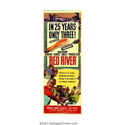Red River (United Artists, 1948). Insert (14"X36"). Director Howard Hawks made the unprecedented mov