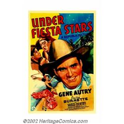 Under Fiesta Stars (Republic, 1941). One Sheet (27" X 41"). Gene Autry became Republic Studios top m