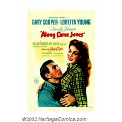 Along Came Jones (RKO, 1945). One Sheet (27" X 41"). Gary Cooper is cast as Melody Jones, a singing.