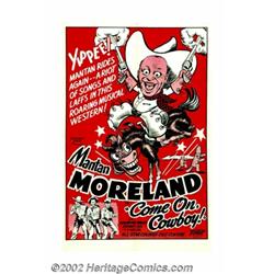 Come On, Cowboy! (Toddy Pictures, 1948). One Sheet (27" X 41"). Mantan Moreland plays himself as alw