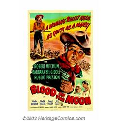 Blood on the Moon (RKO, 1948). One Sheet (27" X 41"). Robert Mitchum was hot from his success in "Ou