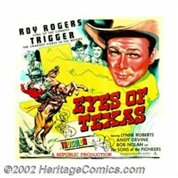 Eyes of Texas (Republic, 1948). Six Sheet (81" X 81"). Very Fine on Linen. Important notice: We expe