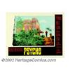 Image 1 : Psycho (Paramount, 1960). Lobby Card #3 (11" X 14"). Anthony Perkins stands in front of The House! T