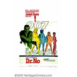Dr. No (United Artists, 1962). One Sheet (27" X 41). Ian Fleming's master spy James Bond was brought
