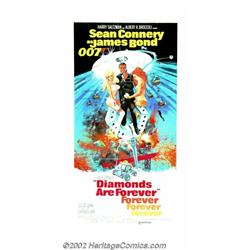 Diamonds Are Forever (United Artists, 1971). Three Sheet (41" X 81"). Sean Connery is surrounded by.