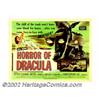 Image 1 : Horror of Dracula (Warner Brothers, 1958). Half Sheet (22" X 28"). Christopher Lee stars as Dracula.