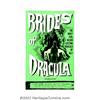 Image 1 : Brides of Dracula (Universal International, 1960). One Sheet (27" X 41"). Peter Cushing stars as Dr.
