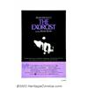 Image 1 : Exorcist, The (Warner Brothers, 1974). One Sheet (27" X 41"). William Peter Blatty's riveting novel.